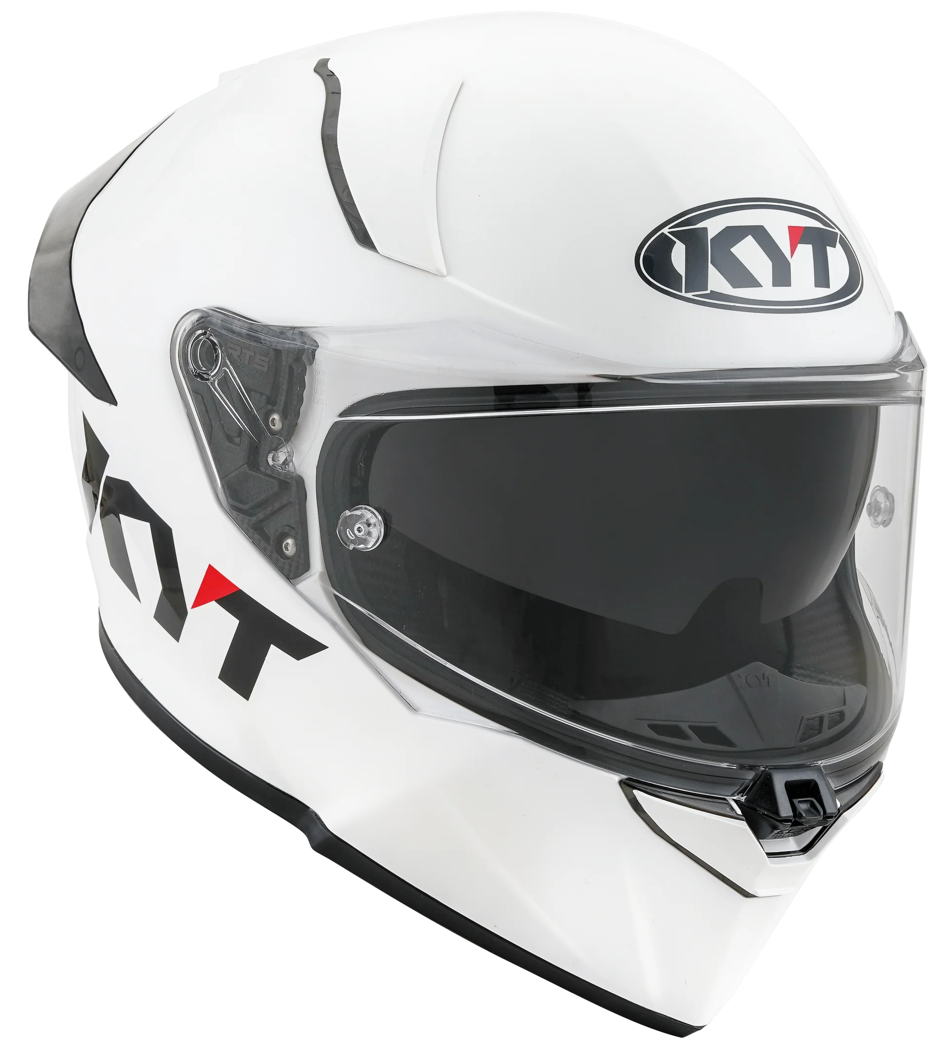 KYT R2R Plain White Full-Face Helmet
