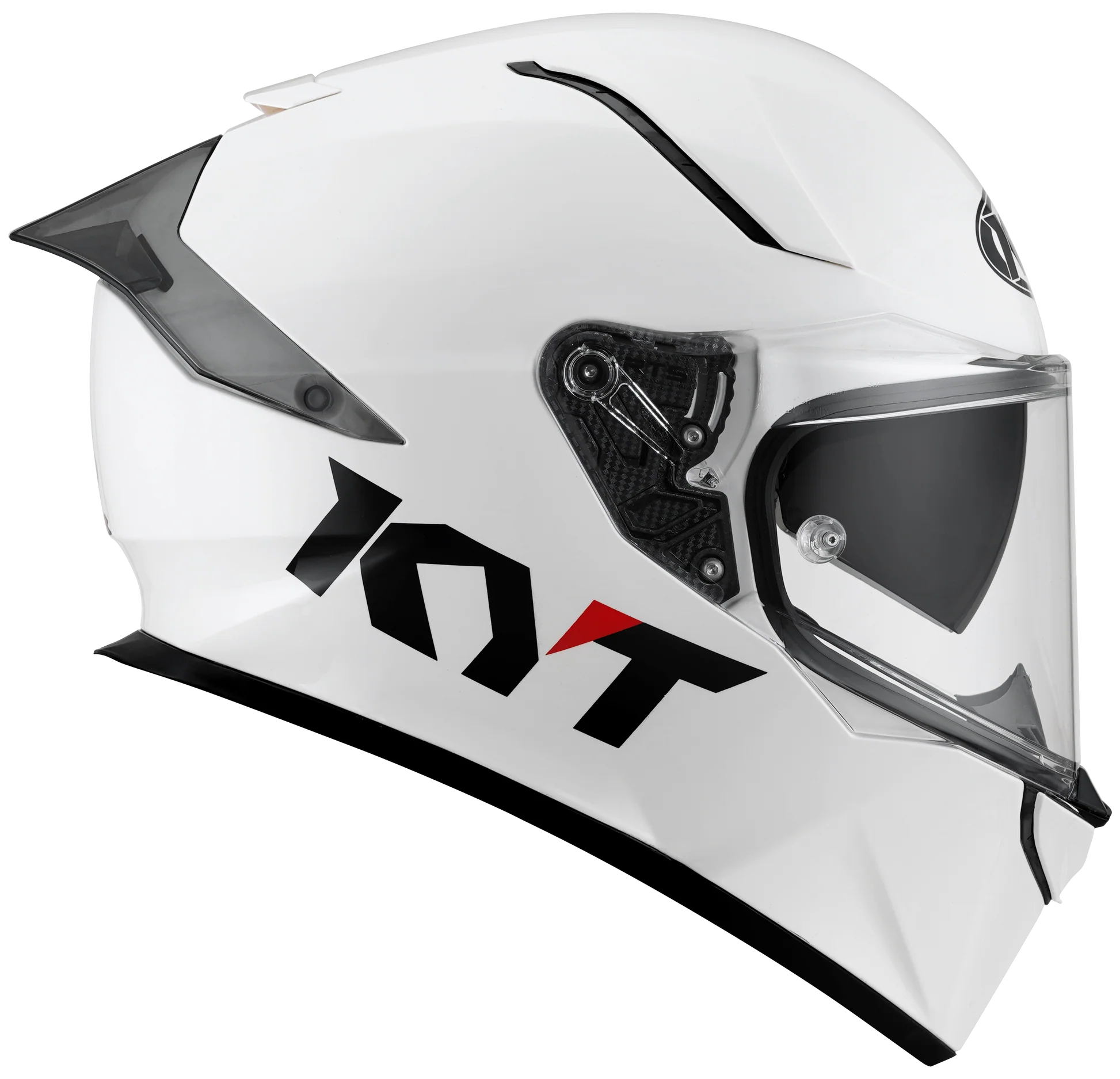 KYT R2R Plain White Full-Face Helmet