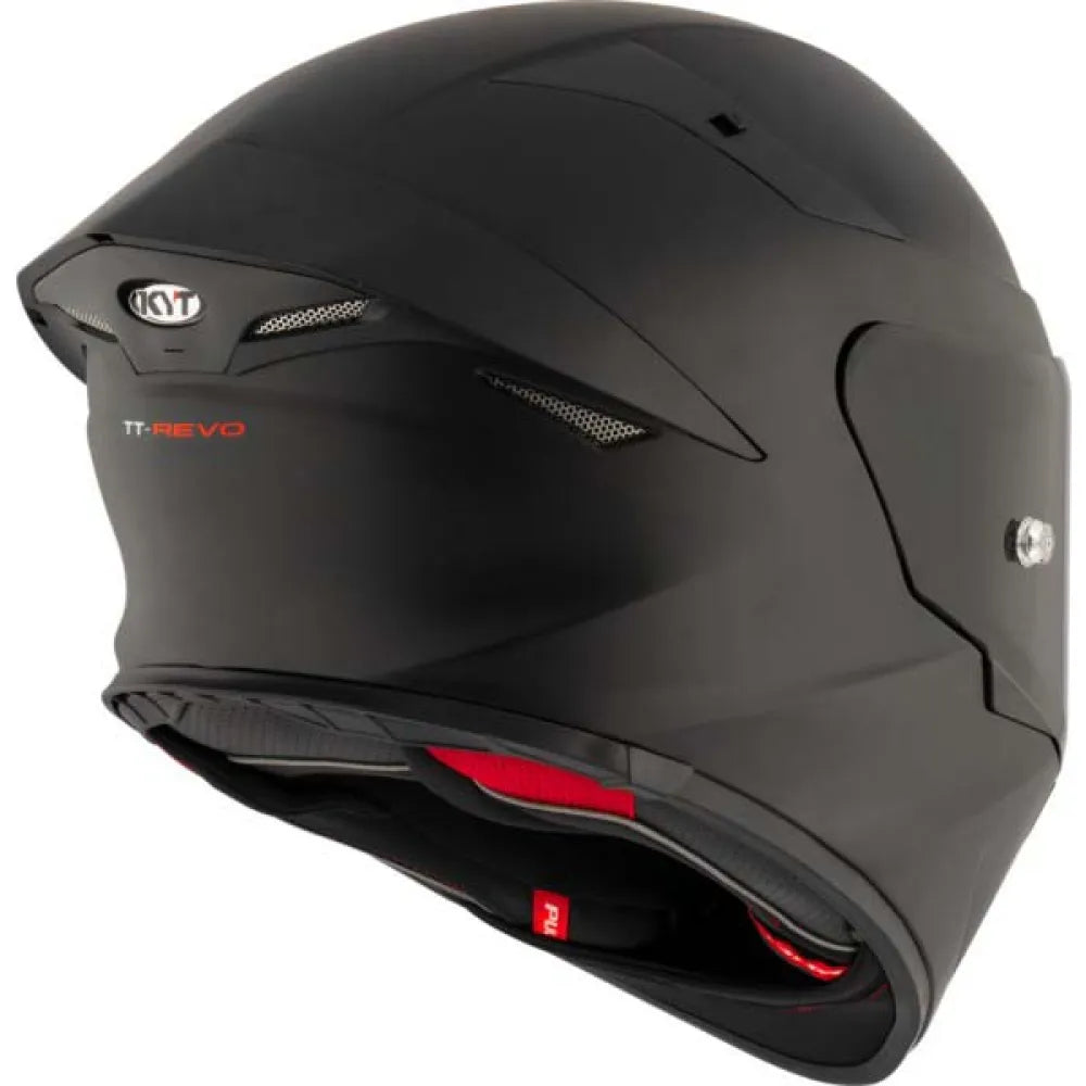 KYT R2R Plain Black Full-Face Helmet