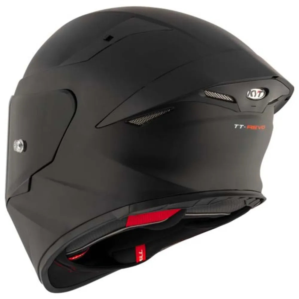 KYT R2R Plain Black Full-Face Helmet